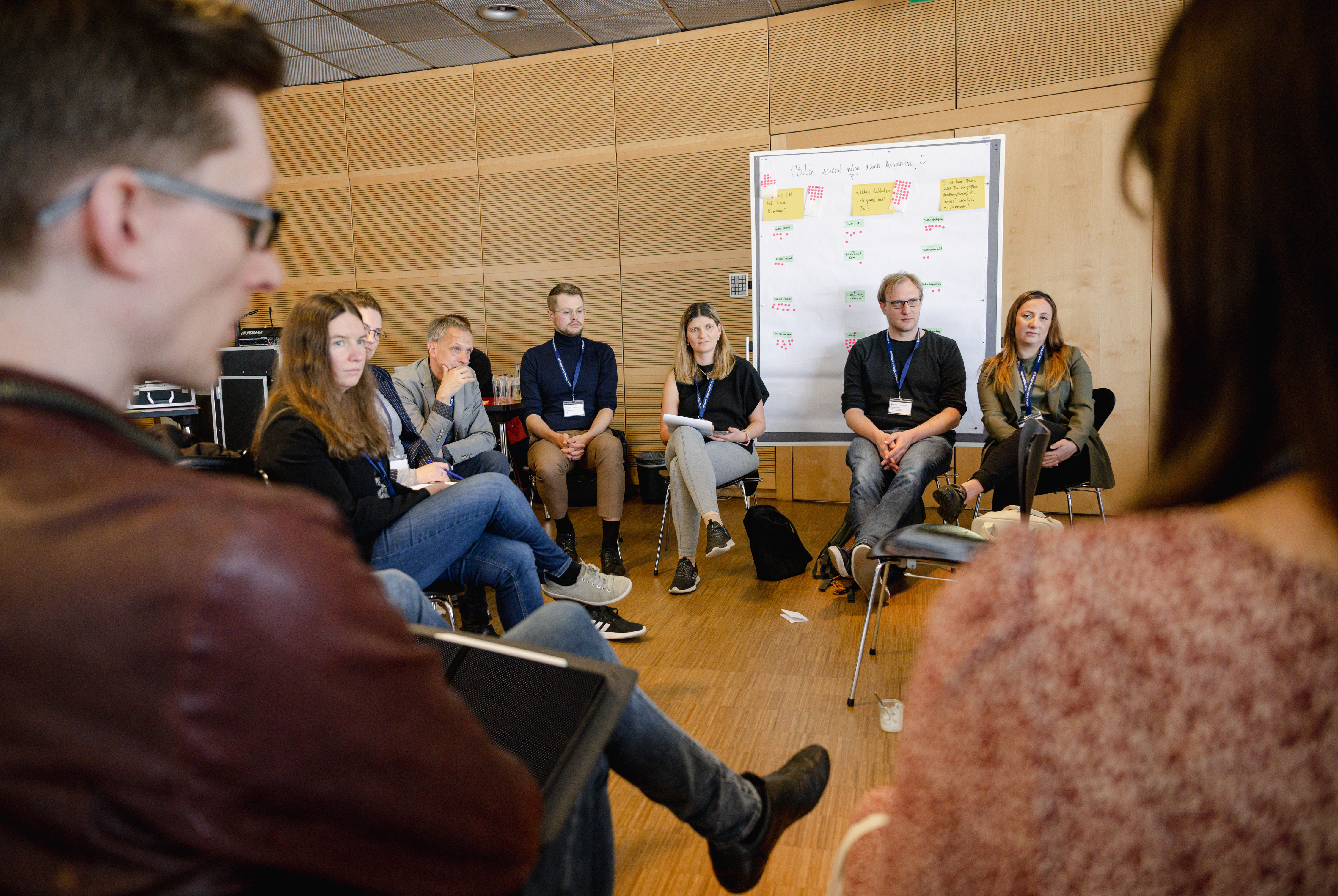 Teilnehmer beim Barcamp