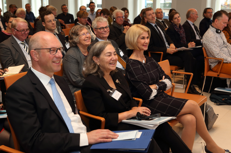 Gute Stimmung im Auditorium.